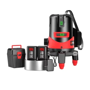 Self Leveling 5 Lines Laser Level with Green Beam and High Accuracy for Professional Flooring Contractors