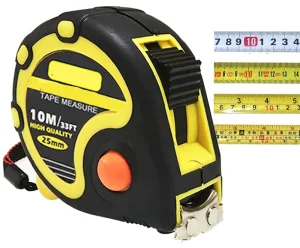 Self Locking Stainless Steel Tape Measure with Customizable Length (16FT 10FT 25FT) Inch Metric Graduation Custom Logo Option