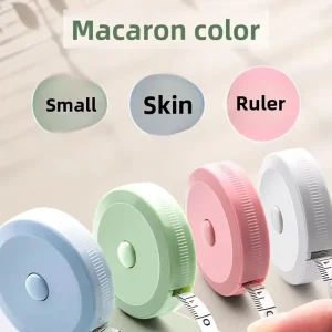 Self-Retracting Double-Sided Scale Soft Tape Measure High-Precision Mini Sewing Ruler for Body Measurements Height 2-Pack