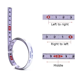 Self adhesive Tape Measure Steel Ruler Metric Scale 1M 5M Length British Standard Customized