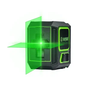 Self-leveling Mode Pendulum Locked Precision 2.5mm/5m Level Laser Vertical & Horizontal Laser Green 2 Line Laser Level