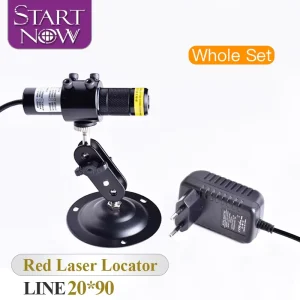 Set 20*90 660nm With Battery Case Laser Module Diode Alignment Red Light Laser Line Locator for Woodworking Machine Positioning