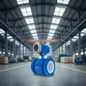 Sewage Treatment Electromagnetic Flowmeter for Measuring Strong Acid Strong Alkali Liquids OEM Available Accuracy +/-1% Cast