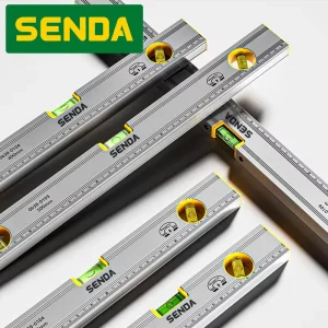 Silvery Color Precision Three Bubble Spirit Level 300 400 500 600 800 1200 mm Size Measuring Tools