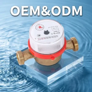 Single Jet Water Meter Dry Type 80mm DN15 with Brass Shell Customizable OEM Support