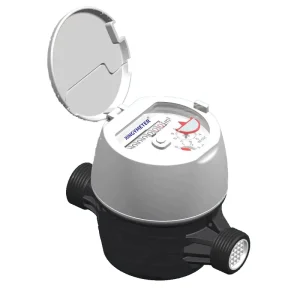 Single Jet Water Meter with Customized OEM Support Plastic Body Brass Connection
