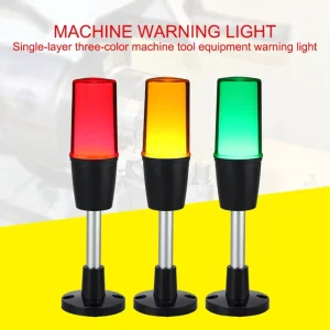 Single Layer 3 Color LED Signal Tower Light IP54 CNC Machine Warning Indicator Lamp With Buzzer Automation Equipment Stack Light