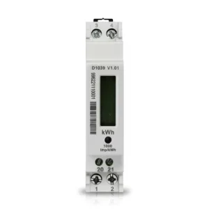 Single Phase 1P 2 Wire Digital 5(45)A Wattmeter 50Hz 230V AC LCD Electric Energy Meter Power Consumption kWh
