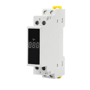 Single Phase DIN Rail AC Voltmeter 80-500V LED Display Digital Voltage Monitor Panel Meter