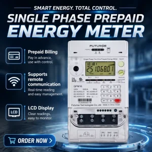 Single Phase DLMS Open Protocol Prepaid KWH Meter with Keypad Energy Meter