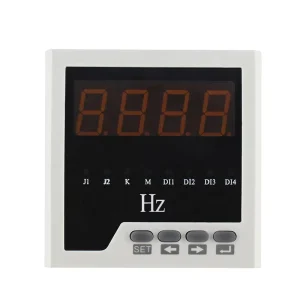 Single Phase Digital Display Frequency Meter Class 0.5 Accuracy 45-62Hz Range AC 220V 0-50C Model PA194F-9K1