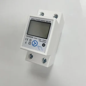 Single Phase Digital Energy Meter Din Rail Reset Zero Voltage Current Power Meter 220V AC Wattmeter Single Phase Energy Meter