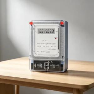 Single Phase Digital Power Meter with LCD Display for Home Energy Monitoring and Accurate Power Measurement