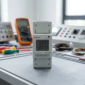 Single Phase Din Rail Energy Meter 80A MID CE Certified RS485 Modbus High Precision Class 1 for Electricity Industry