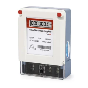 Single Phase Electric Energy Meter 230 220V Electronic Kilowatt Hour Meter Level 2 Kilo Watthour Kilowatt Hour Meter
