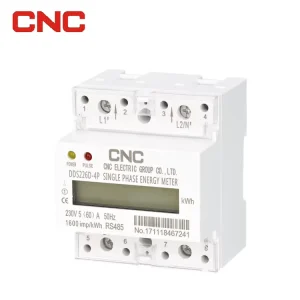Single Phase Electronic Active Watt Hour Digital Energy Meter with RS485 Electromechanical Electricity