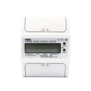 Single-Phase Electronic Energy Meter Rail-Mounted Design