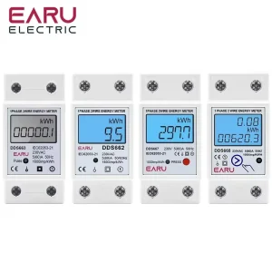 Single Phase LCD Digital Energy Meter Reset Zero kWh Voltage Current Power Consumption Counter Electric Wattmeter 220V DDS