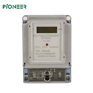 Single-Phase LCD Energy Meter Precise Installation Electric Meter with Convenient Long Lifespan
