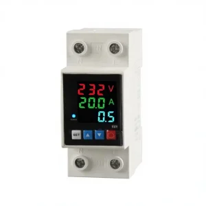 Single Phase Over Under Voltage Protector with Power Meter Digital Display Automatic Recovery Relay for Household Energy Monitor
