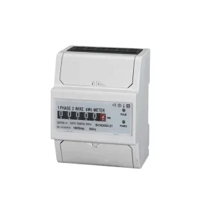 Single Phase Prepaid Electric Energy Meter Economic Analog DIN Rail Mounting Class 1.0 Accuracy Power Meter for Residential Use