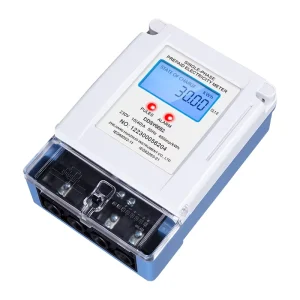 Single Phase Prepaid Electric KWH Energy Meter with LCD Display DIN Rail Installation Digital Meter