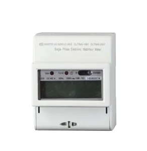 Single Phase Smart Electric Meter with RS485 Modbus RTU LCD Display and Built In Bi Directional Relay Din Rail Energy Meter