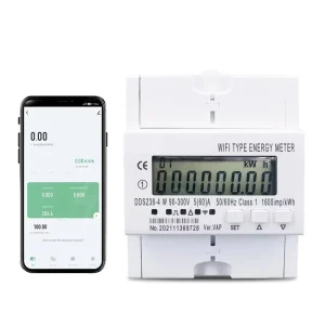 Single Phase WIFI Smart Energy Meter Kwh Metering Monitoring MCB Timer with Voltage Current RS485