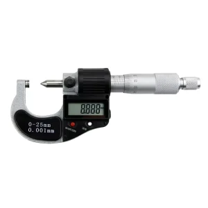 Single-Point Electronic Digital Outer Diameter Micrometer 0-25-75mm with 0.001mm Resolution