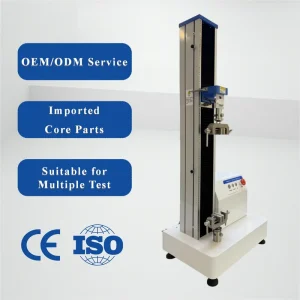 Single column Electronic Universal Testing Machine for Plastic and Rubber Testing