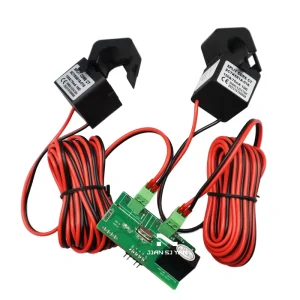 Single phase Digital Display TTL Modbus RTU Communication specific Current Transformer 2 channel Power Energy Meter Module
