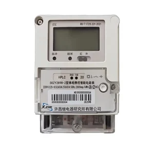 Single-phase Prepayment Smart Energy Meter DDZY2898-Z 220V 0.5-60A Active Class a RS485/IR/PLC TOU Metering Remote Control