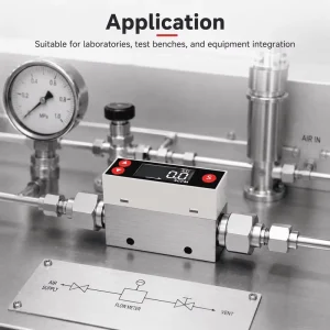 Sinomeasure Micro Gas Flow Measurement Instrument Thermal Mass Flowmeter 1-100mL/min 2-200L/min Multi Range Selectable