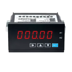 Six digit Intelligent Tachometer Frequency Linear Speed Meter Dual Alarm Relays RS485 Communication DC 12V 4 wire
