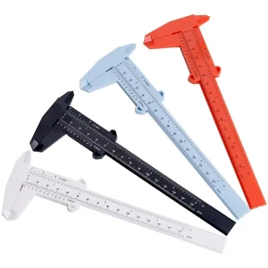 Small Durable Plastic Colorful Simple Vernier Caliper Sewing Ruler Accurate Sewing Gauge 150mm 80mm Sewing Accessory