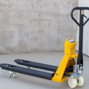 Small Manual Hydraulic Pallet Truck Forklift Scale Weighing Function 0.001kg Accuracy 2 Ton Capacity Waterproof Impact Resistant