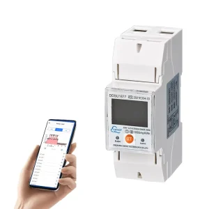 Smart 220V AC Digital KWH Meter Single Phase DIN Rail WLAN Automatic Circuit Breaker Energy Power Meters