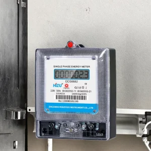 Smart 230V Single Phase Home Energy Meter with LCD Display Durable Wall Design for Rental Housing Schools