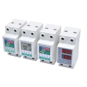Smart 2P TuYa Electricity Meter With Circuit Protection and WiFi Control Monitors Energy Usage Solar Systems