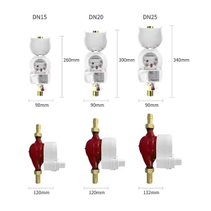 Smart Brass Wireless Prepaid Water Meter IP68 Waterproof Smart Meter with Multi Jet Meters OEM Customizable