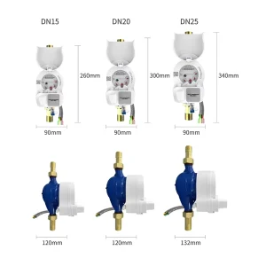 Smart Brass Wireless Prepaid Water Meter SIM Submeter Customizable Residential Water Reader Multi Jet Meters Smart Meter Meter