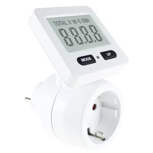 Smart Digital 16A Single Phase Multifunction Power Meter Strip Wattmeter Socket with Electrical Plug for Electronics