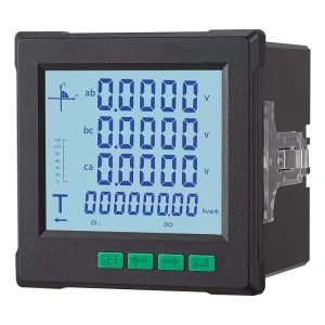 Smart Digital Three Phase Power Factor Meter LCD Display Energy Meter RS485 Communication Multifunction Power Meter 0.5 Accuracy