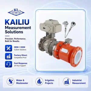 Smart Flanged Electromagnetic Heat Meter with Electric Control Valve and Temperature Sensors for HVAC Energy Management