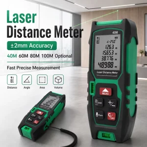 Smart Handheld Portable Infrared 40m 60m 80m 100m LCD Display Laser Measuring Tool Laser Rangefinder