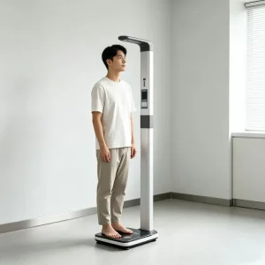 Smart Height Tester Health Checkup Machine Height Weight Blood Pressure Body Weight and Height Scale