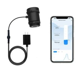 Smart Home Water Oil Tank Level Monitor High Accuracy Ultrasonic Sensor APP Controlled Level Measuring Instrument