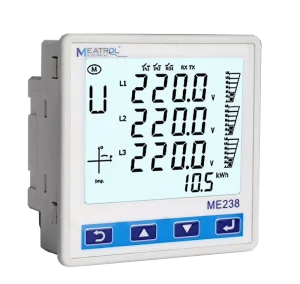 Smart Multifunction 3 Phase Electric Meter Digital LCD Display Energy Meter with Multi Channels