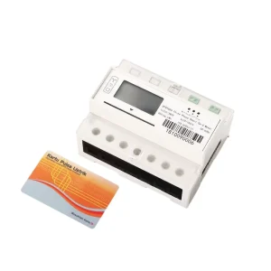 Smart Prepaid IC Card 3 Phase Electricity Meter LCD Display RS485 Electric Power DIN Rail Mounted Energy Meter
