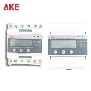 Smart Single Phase Din Rail Energy Meter Coil KWH/Watt Prepaid Electric RS485 Class 0.5 50Hz LCD 80A Max Current